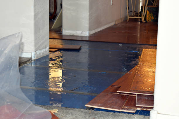Professional Flood Cleanup technician working in Slingerlands, NY